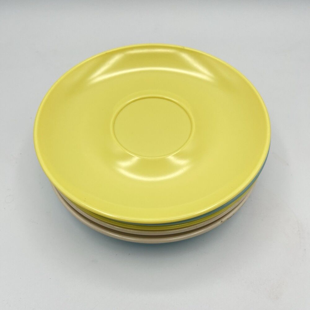 Vintage Stetson Melmac Dinnerware Saucers Set of 6